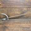 Large 13 ½” long Antique Cast Steel Square Leg Dividers - Good Condition