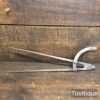 Large 13 ½” long Antique Cast Steel Square Leg Dividers - Good Condition