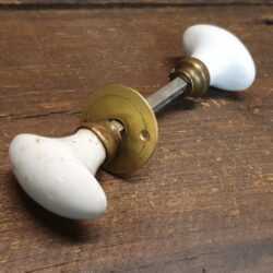 Antique White Ceramic Knobs for Interior Door Mortice Lock
