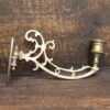 Antique Victorian Brass Wall Mounted Candle Sconce