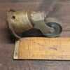 Antique Pair of Brass Socket Castors - Good Condition