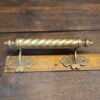 Antique Hollow Brass Gothic Door Handle - Good Condition