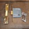 Vintage 3 Lever Mortice Lock With 2 Keys - Good Condition