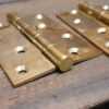Pair of Brass Double Washered Hinge Pol And Screws