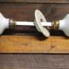 Vintage White Porcelain Interior Door Handle - Original Condition