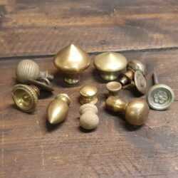 Vintage Bundle of 12 No: Door or Cabinet Knobs Mostly Brass