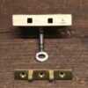 Antique Brass 4 Lever Box Lock or Sloping Desk Lock & Key
