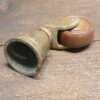 Antique Brass Socket Castor With Vitrified Bowel Wheel
