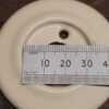 7 No: Vintage Frelan Hardware White Porcelain Door Knob Backplates