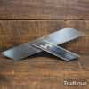 Nice Vintage 12” Ebony & Brass Mitre Square - Lightly Refurbished