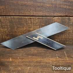 Nice Vintage 12” Ebony & Brass Mitre Square - Lightly Refurbished