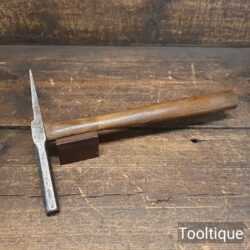 Vintage George Barnsley Saddlers Leatherworking Tack Hammer - Fully Refurbished