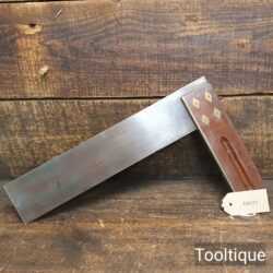Vintage Marples 12” Mahogany & Brass Try Square - Refurbished