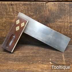 Vintage Marples 6” Mahogany & Brass Try Square - Refurbished