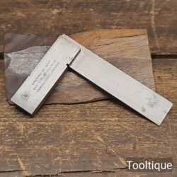 Vintage Rabone Chesterman 3” Precision Pocket Sized Steel Square - Good Condition