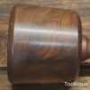Bespoke Hand Wood-Turned Reclaimed Old Lignum Vitae Mallet Mahogany Handle