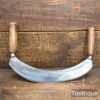 Vintage 12” Mezzaluna Cutter With Wooden Handles - Fully Refurbished