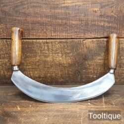Vintage 12” Mezzaluna Cutter With Wooden Handles - Fully Refurbished
