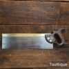 Vintage Tyzack Turner Nonpareil 14” Brass Back Cross Cut Saw 13 TPI - Fully Refurbished