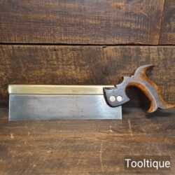 Vintage No: 26 Spear & Jackson 10” Pistol Grip Brass Back Dovetail Saw - Fully Refurbished