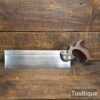 Antique c1900 A&N c.s.l Gentleman’s 12” Dovetail Steel Back Saw - Fully Refurbished