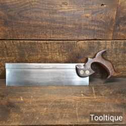 Antique c1900 A&N c.s.l Gentleman’s 12” Dovetail Steel Back Saw - Fully Refurbished