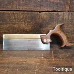 Vintage No: 26 Spear & Jackson 8” Pistol Grip Gentleman’s Brass Back Dovetail Saw
