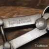 Vintage Moore & Wright 7” Straight Leg Spring Dividers - Refurbished