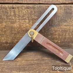Vintage 9” Marples Quick Release Mahogany Brass Bevel - Good Condition