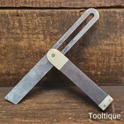 Vintage Rosewood & Brass 9” Carpenters Bevel - Refurbished Ready To Use