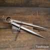 Vintage Moore & Wright 9” Straight Leg Spring Dividers - Refurbished