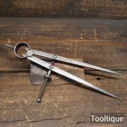Vintage Moore & Wright 9” Straight Leg Spring Dividers - Refurbished