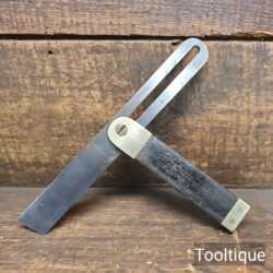 Vintage 9” Rosewood & Brass Carpenters Bevel - Refurbished Ready To Use