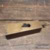 Rare Antique Basket Weavers Mahogany Brass Adjustable Slitting Tool - Good Condition
