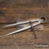 Vintage Draper England 7” Straight Leg Spring Dividers - Refurbished