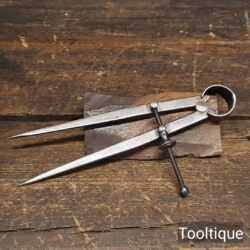 Vintage Draper England 7” Straight Leg Spring Dividers - Refurbished