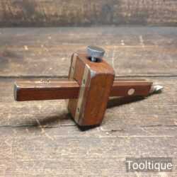 Vintage Marples Mahogany & Brass Quick Adjust Mortice Gauge - Refurbished