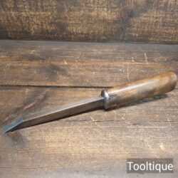 Antique J. Buck Mid-19th C Carpenter’s 9/16” Cast Steel Mortice Chisel - Ready To Use