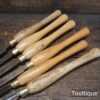 Vintage Selection 6 No: Marples Woodturning Chisels - Fair/Good Condition