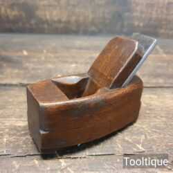 Vintage Coachmakers Luthiers 3 ½” Beechwood Compass Rabbet Plane - Refurbished