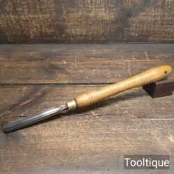 Vintage Marples Shamrock Woodturners ½” Wide Gouge Chisel Rounded Edge