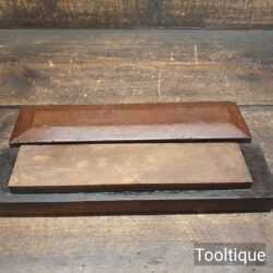 Nice Vintage Washita Natural Honing Stone Fitted Into Mahogany Box