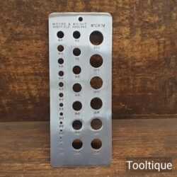Vintage Moore & Wright No: 1067M Metric Drill Gauge - Good Condition