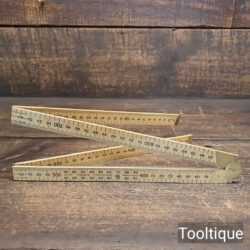 Crisp Vintage Metric 1M Rabone No: 1161 Boxwood Folding Rule - Good Condition