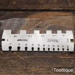 Vintage Moore & Wright No: 1063 Standard Wire Gauge - Fully Refurbished