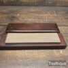 Vintage Fine Grade India Sharpening Oil Stone In Mahogany Box