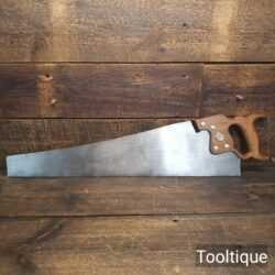 Vintage D8 Henry Disston USA Rip Saw 6 TPI - Fully Refurbished & Sharpened