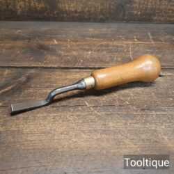 Vintage Upholsterers Cranked Flat Ripping Chisel - Refurbished Ready To Use
