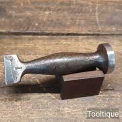 Vintage Cobblers Leatherworking Palm Hammer - Refurbished Ready To Use