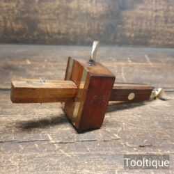 Vintage CK Mahogany Mortice Gauge Thumbscrew Adjustment - Ready To Use